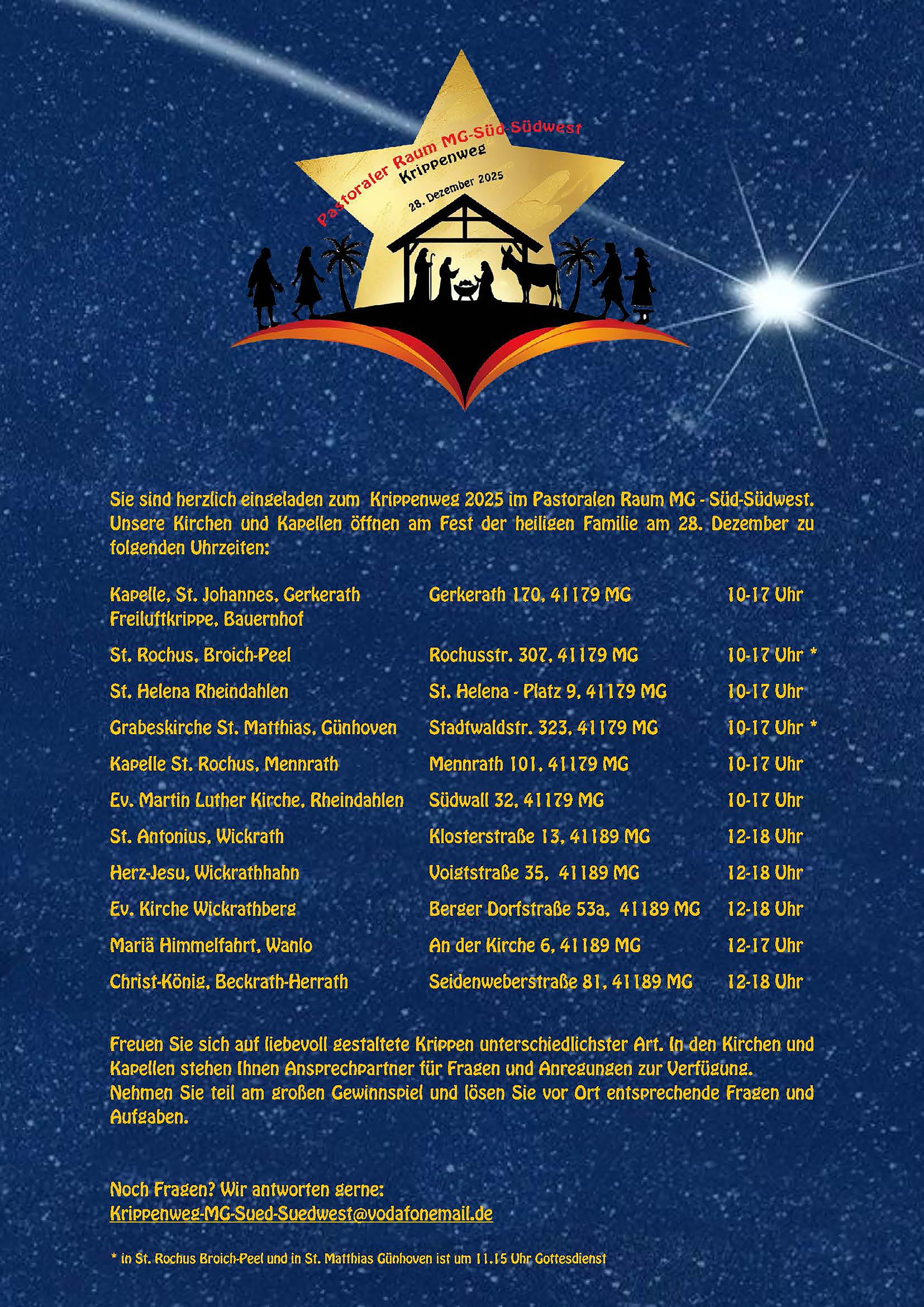 Plakat Krippenweg 2025